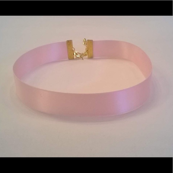 Pink Satin Choker - Picture 2 of 2